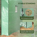 outsunny 4.6' x 4.7' portable greenhouse walk-in water/uv, package contents