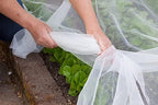 agfabric garden netting 10'x30' insect pest barrier bird, side view