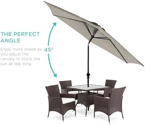 best choice products 10ft outdoor patio umbrella, outdoor shown in use
