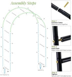 thickened tube garden arch,7.3ft heavy-duty metal with 16mm on a desk or shelf