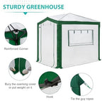 eagle peak 8x6 walk in pop up greenhouse, front angle view