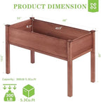 soliwood set of 2 raised garden bed with, close-up detail