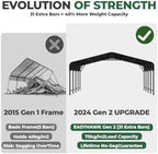 20x20 ft metal carport, outdoor heavy duty 2 on a desk or shelf