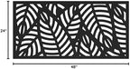 barrette outdoor living 2'x4' black and umber sanibel, front angle view