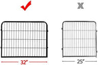 topeakmart 24inx85ft rustproof decorative garden fence outdoor, side view