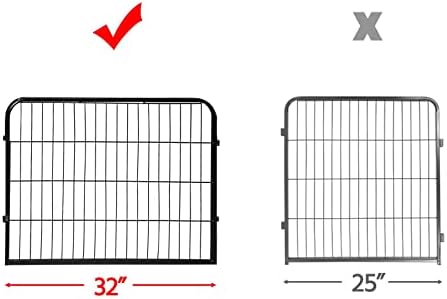 topeakmart 24inx85ft rustproof decorative garden fence outdoor, side view
