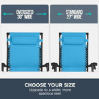 best choice products oversized zero gravity chair recliner, side view