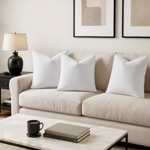 miulee 26x26 euro pillow inserts, set of 2, package contents