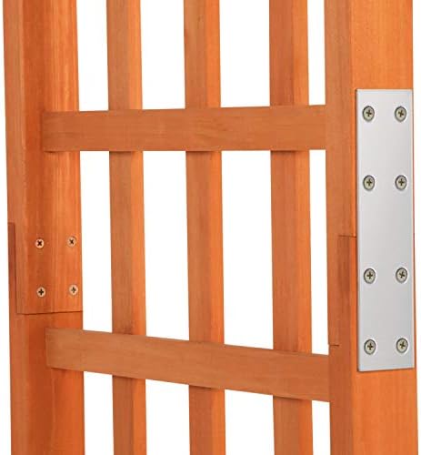 yaheetech 7ft wooden arch arbor, wood trellis for, package contents