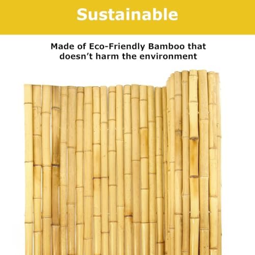 backyard x-scapes bama-bf023 bamboo fencing, 3/4" d x on a desk or shelf