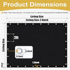 shade&beyond 90% sun shade cloth with grommets, 6', close-up detail