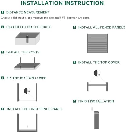 mondaria privacy fence for outside, 6ftx7.6ft outdoor privacy on a desk or shelf