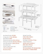 vevor hydroponics growing system kit, 3-tier 108 sites on a desk or shelf