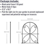 shoplala decorative garden fence (10 panels) 12.5inx16.5in fences shown in use