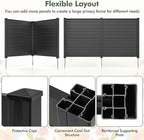 giantex no-dig air conditioner fence, 2 panels, 48''w on a desk or shelf