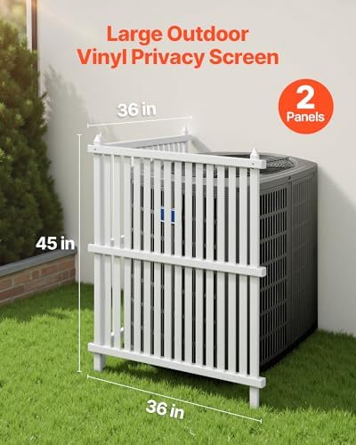 vevor 2 panels outdoor privacy screen, 36 x shown in use