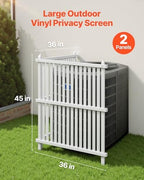 vevor 2 panels outdoor privacy screen, 36 x shown in use