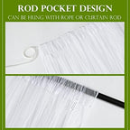ryb home mosquito netting outdoor curtains for patio showing dimensions