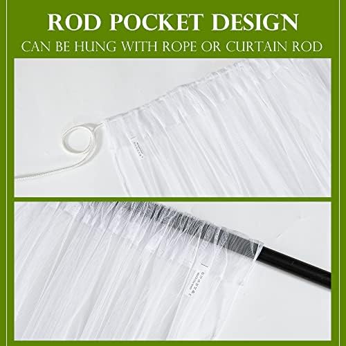 ryb home mosquito netting outdoor curtains for patio showing dimensions