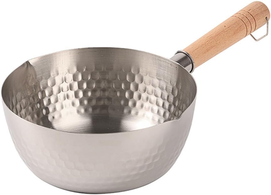Food Grade Stainless Steel Snow Pan Milk Pot Add Thick Household Hammer Grain Soup
