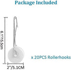 tomato trellis roller hooks with 49.2ft string for, close-up detail