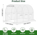 superlele 10x7x7ft greenhouse for outdoor, tunnel greenhouse with shown in use