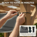 6x10 ft 90% outdoor sun shade cloth, reinforced showing dimensions