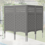 zzm gray privacy fence panels outdoor decorative air, close-up detail