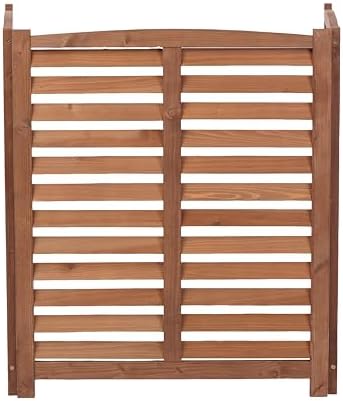 knocbel privacy screen solid wood decorative fences air, side view