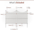 enclo huntersville privacy screen 2pk, white vinyl diy showing dimensions