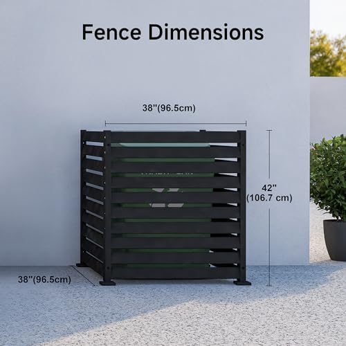 air conditioner fence 3 panels, 42" h x on a desk or shelf