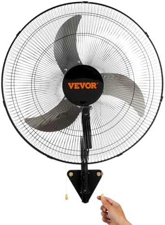 vevor 20 inch wall mount fan, oscillating, 3-speed, view 11