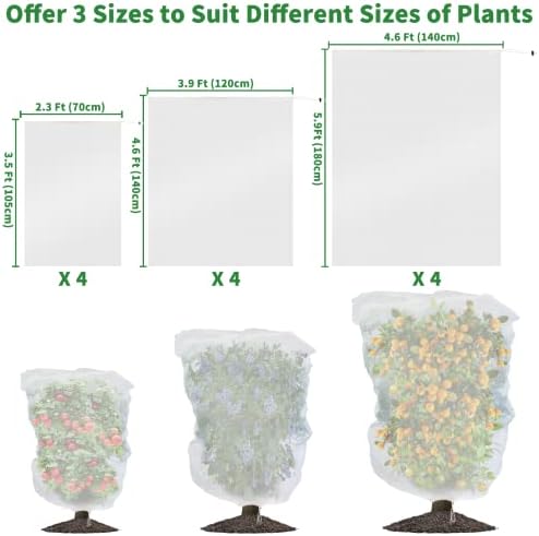 evoio bird netting for garden blueberry bushes fruit showing dimensions