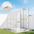outsunny 7' x 4' x 7' outdoor lean on a desk or shelf