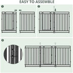 decorative garden fence metal dog fence outdoor for, side view