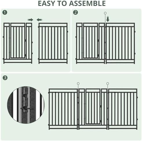 decorative garden fence metal dog fence outdoor for, side view