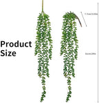 cewor 8pcs artificial succulents hanging greenery plants fake shown in use