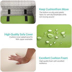 outdoor patio furniture set pe wicker rattan outdoor shown in use