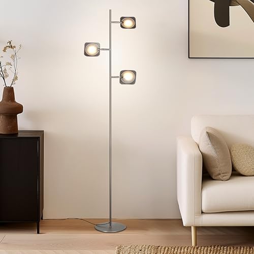 brightech tree floor lamp for living rooms & shown in use
