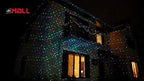 Christmas Laser Projector Lights Outdoor, Motion Firefly Red, Green and Blue with Remote Control and Security Lock
