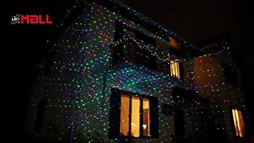 Christmas Laser Projector Lights Outdoor, Motion Firefly Red, Green and Blue with Remote Control and Security Lock