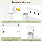 costway privacy fence 2 panels, 48" l x on a desk or shelf