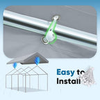 advance outdoor 10x20 ft carport replacement top cover, package contents