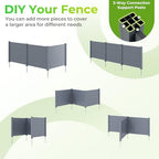 giantex 36''h x 48''w air conditioner fence privacy showing dimensions