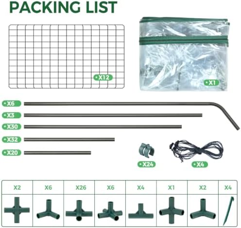 ohuhu plastic greenhouse for outdoors: portable walk in, view 9