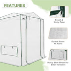 eagle peak woven replacement cover for 8x6 portable shown in use