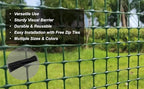 potatolife green plastic garden fence, hardware mesh, 40'' shown in use