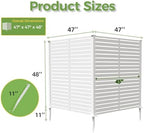 air conditioner fence panels, 47" w x 48", close-up detail