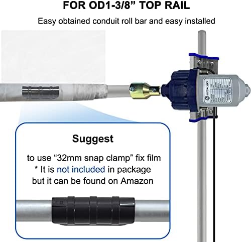 uygalaxy 100w greenhouse film roll up side motor on a desk or shelf