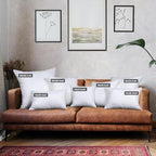 utopia bedding throw pillows (set of 4, white), close-up detail